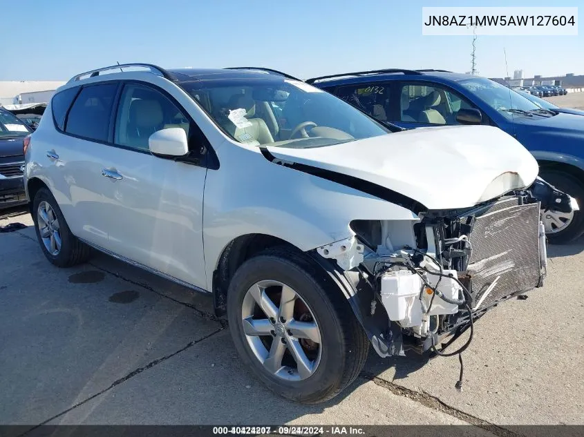 2010 Nissan Murano Sl VIN: JN8AZ1MW5AW127604 Lot: 40424207