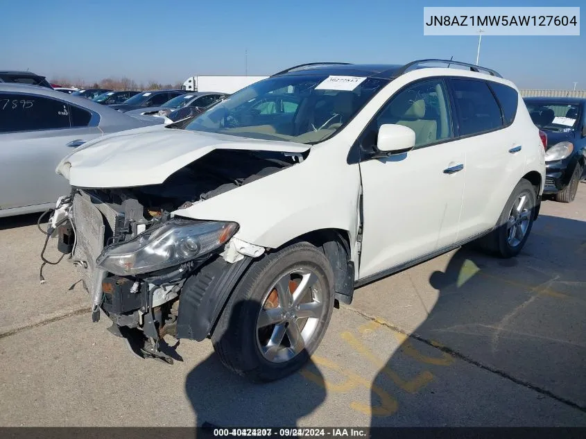 2010 Nissan Murano Sl VIN: JN8AZ1MW5AW127604 Lot: 40424207