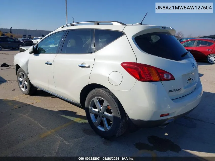 2010 Nissan Murano Sl VIN: JN8AZ1MW5AW127604 Lot: 40424207