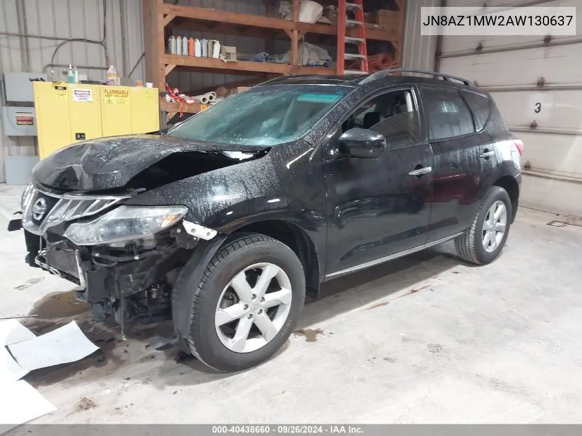 JN8AZ1MW2AW130637 2010 Nissan Murano S/Sl/Le