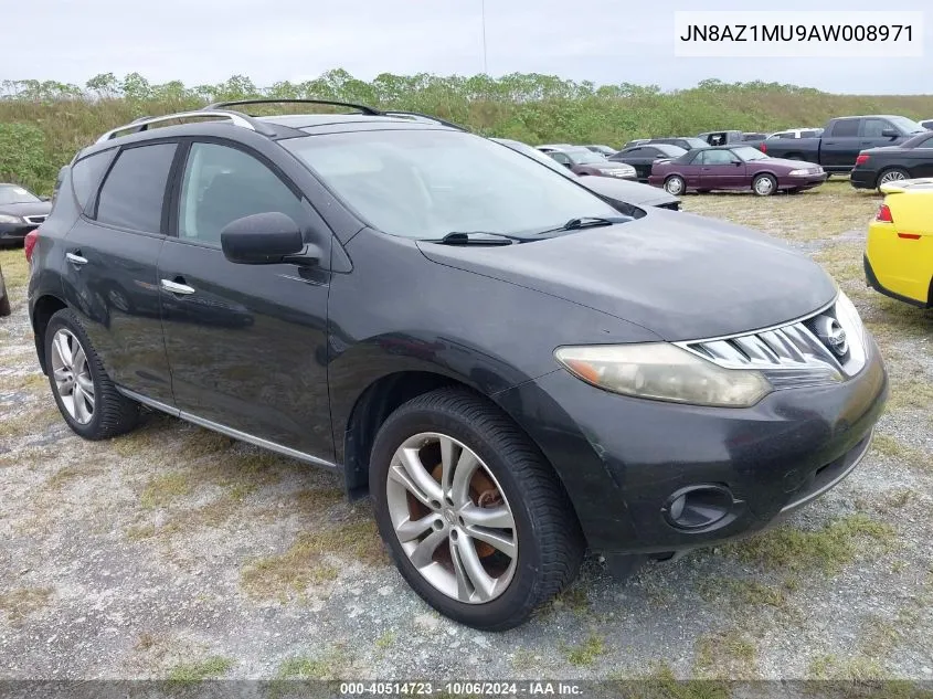 2010 Nissan Murano S/Sl/Le VIN: JN8AZ1MU9AW008971 Lot: 40514723