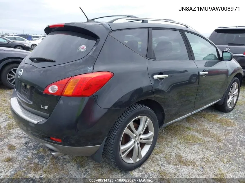 2010 Nissan Murano S/Sl/Le VIN: JN8AZ1MU9AW008971 Lot: 40514723