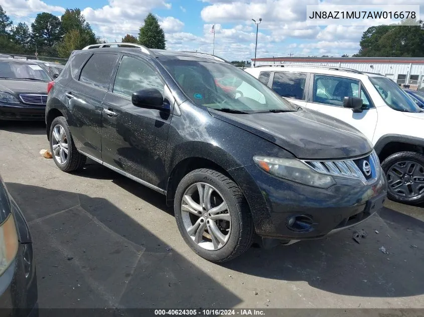 2010 Nissan Murano Le VIN: JN8AZ1MU7AW016678 Lot: 40624305