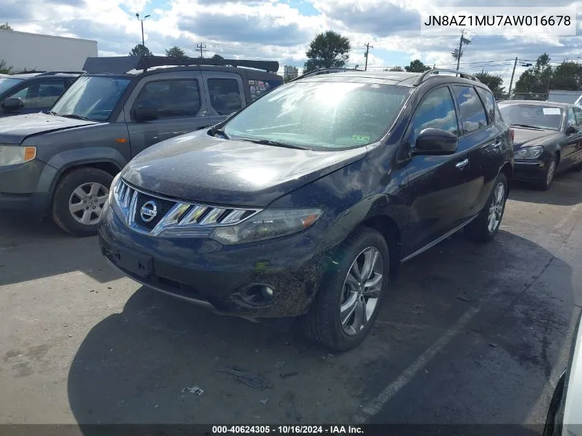 2010 Nissan Murano Le VIN: JN8AZ1MU7AW016678 Lot: 40624305