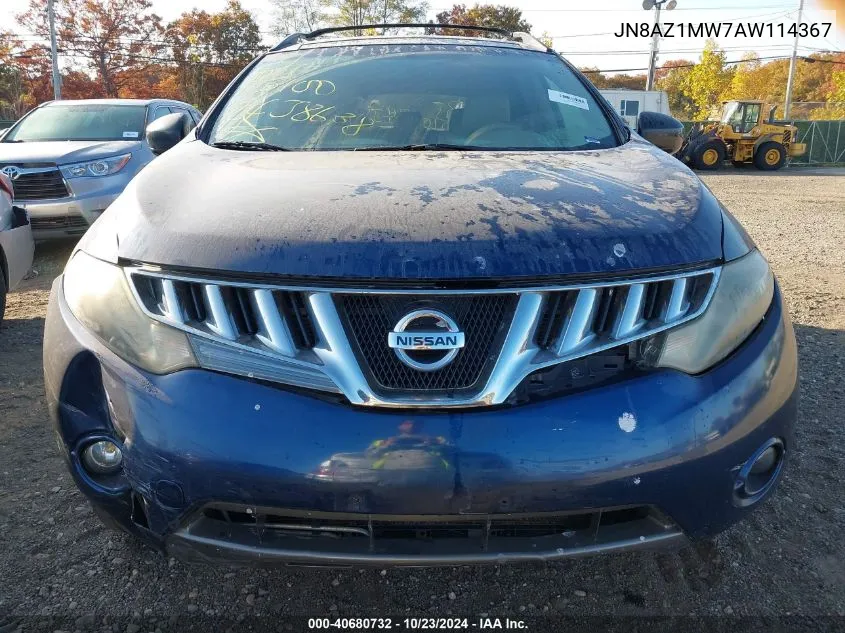 JN8AZ1MW7AW114367 2010 Nissan Murano Sl