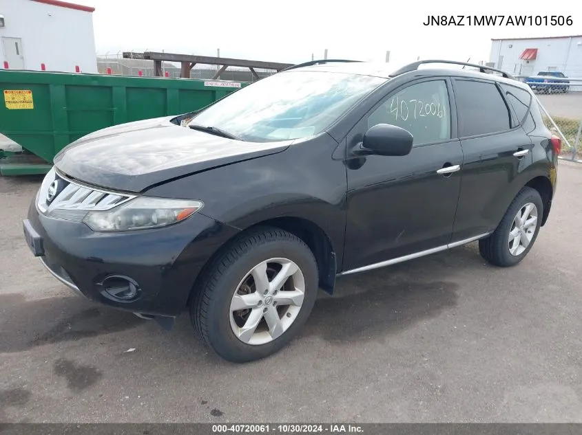 JN8AZ1MW7AW101506 2010 Nissan Murano S/Sl/Le