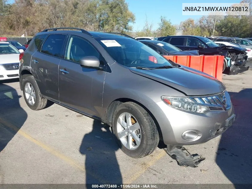 2010 Nissan Murano Sl VIN: JN8AZ1MWXAW120812 Lot: 40772488