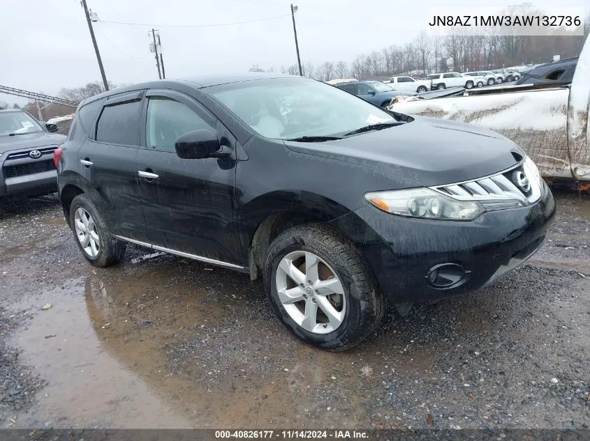 JN8AZ1MW3AW132736 2010 Nissan Murano S