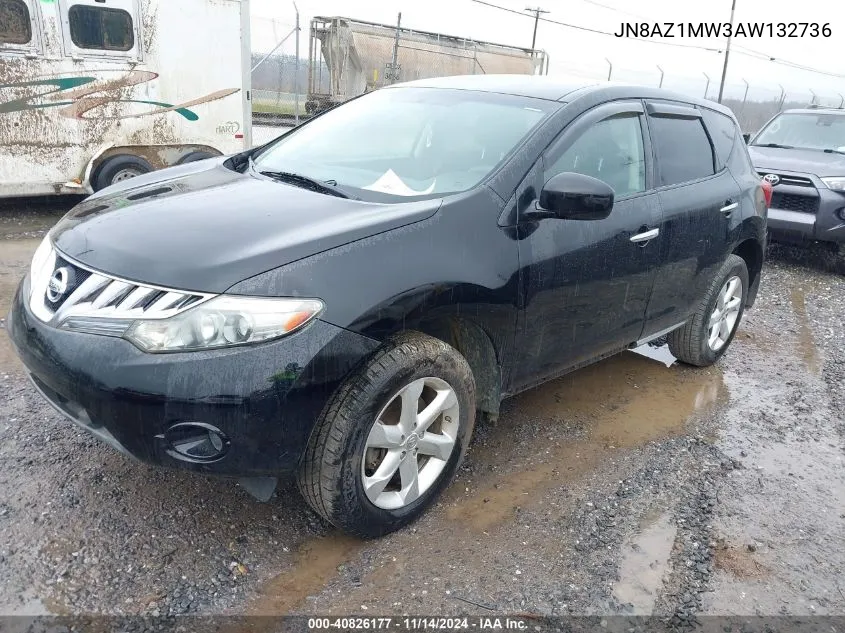 JN8AZ1MW3AW132736 2010 Nissan Murano S