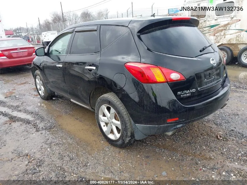 JN8AZ1MW3AW132736 2010 Nissan Murano S