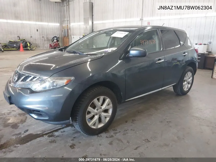 JN8AZ1MU7BW062304 2011 Nissan Murano S