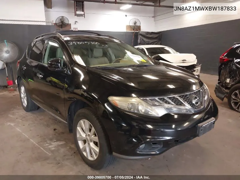 JN8AZ1MWXBW187833 2011 Nissan Murano Sl