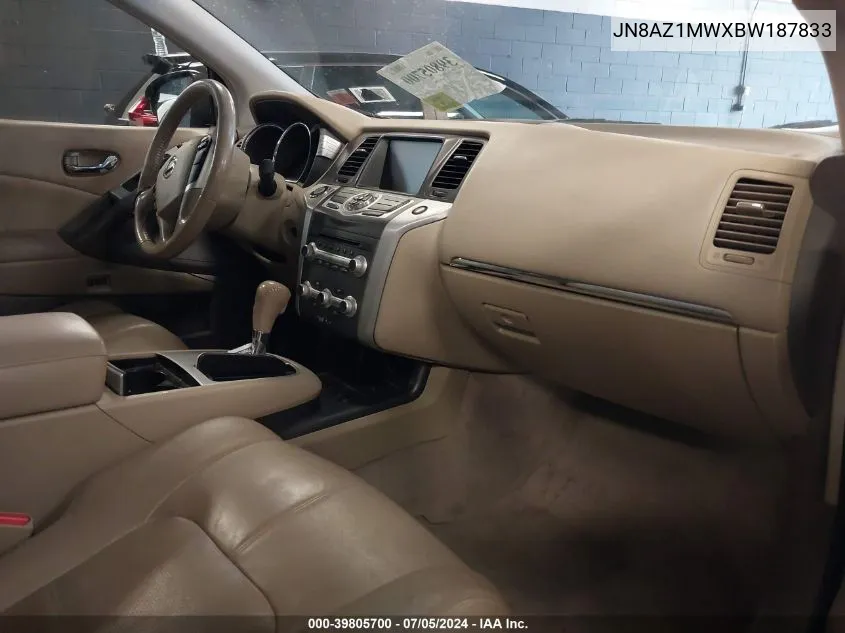 JN8AZ1MWXBW187833 2011 Nissan Murano Sl