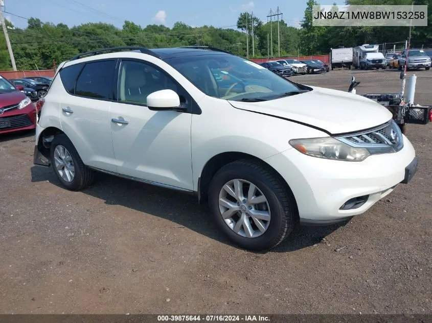 JN8AZ1MW8BW153258 2011 Nissan Murano Sl