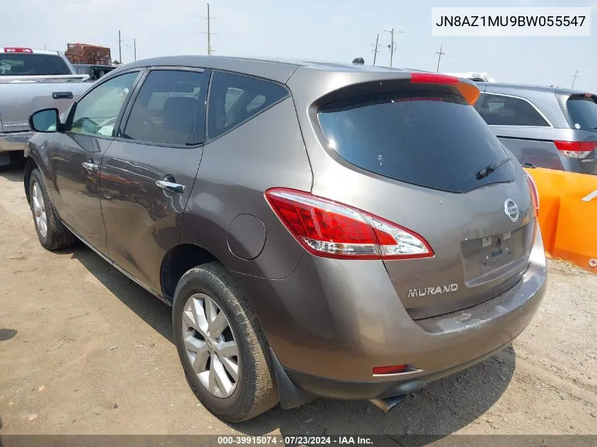 JN8AZ1MU9BW055547 2011 Nissan Murano S