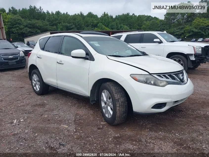 2011 Nissan Murano S/Sl/Le VIN: JN8AZ1MU4BW050739 Lot: 39952920