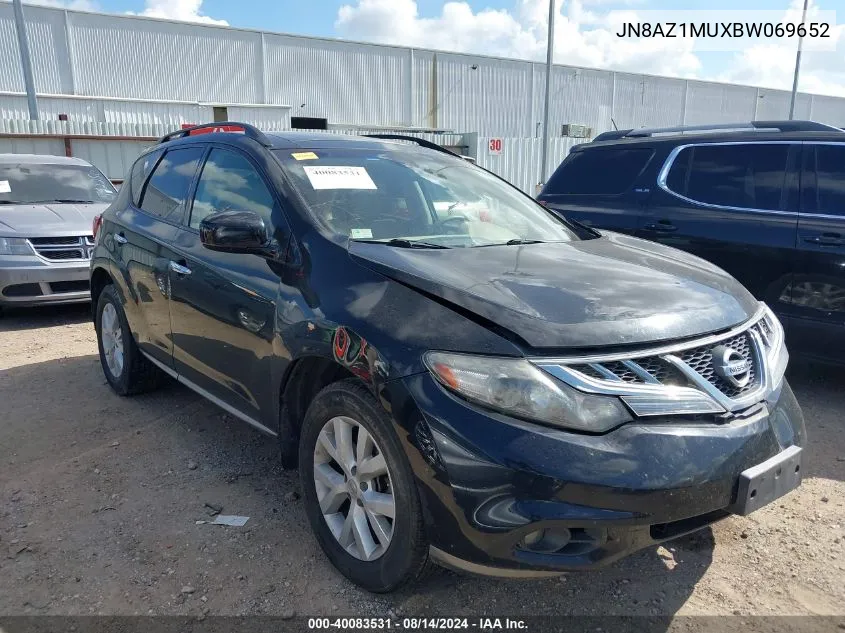 2011 Nissan Murano Sl VIN: JN8AZ1MUXBW069652 Lot: 40083531