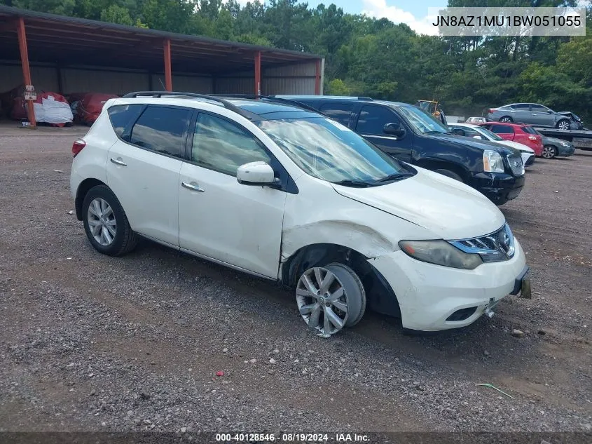 2011 Nissan Murano Sl VIN: JN8AZ1MU1BW051055 Lot: 40128546