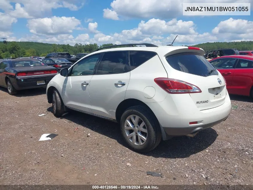 2011 Nissan Murano Sl VIN: JN8AZ1MU1BW051055 Lot: 40128546