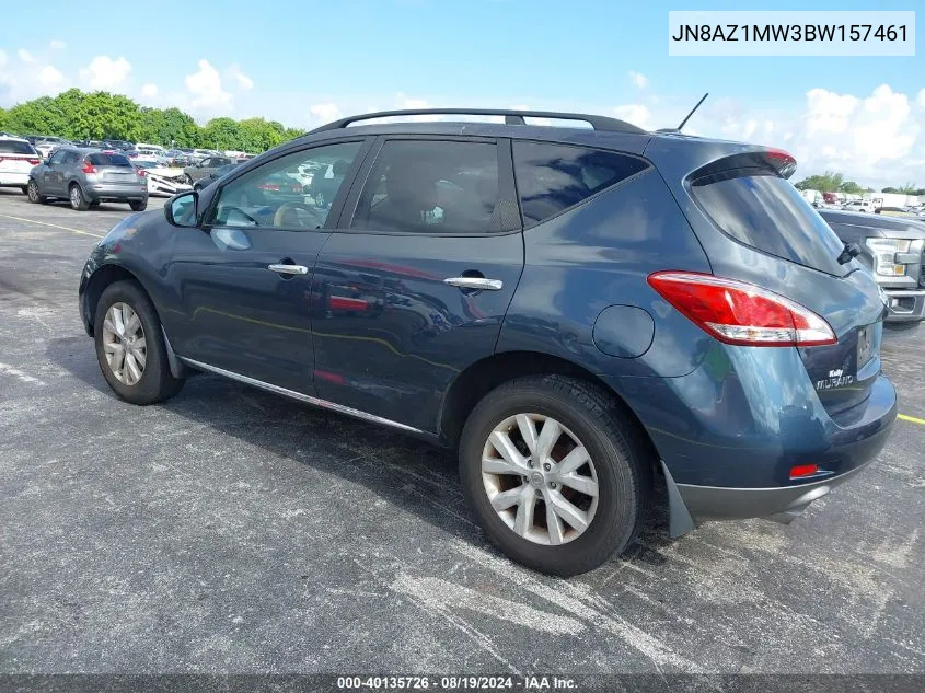 JN8AZ1MW3BW157461 2011 Nissan Murano Sv