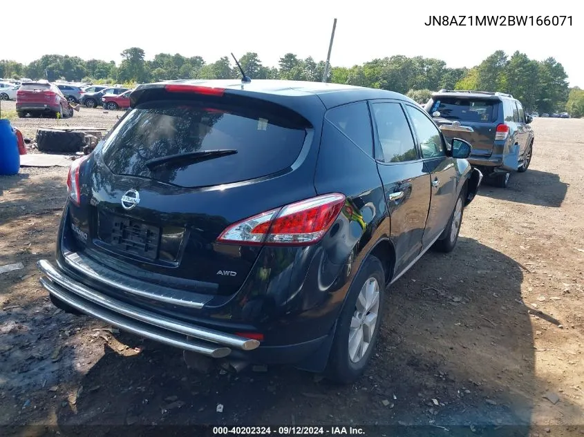 2011 Nissan Murano S VIN: JN8AZ1MW2BW166071 Lot: 40202324