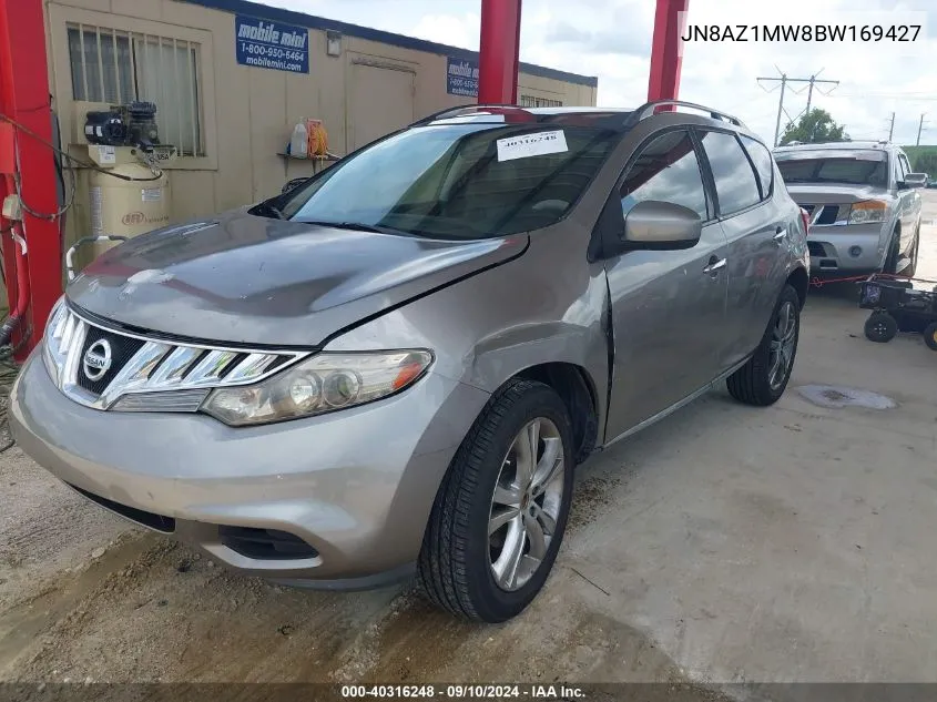 2011 Nissan Murano Le VIN: JN8AZ1MW8BW169427 Lot: 40316248