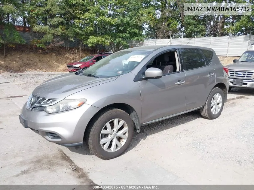 2011 Nissan Murano S VIN: JN8AZ1MW4BW165732 Lot: 40342875