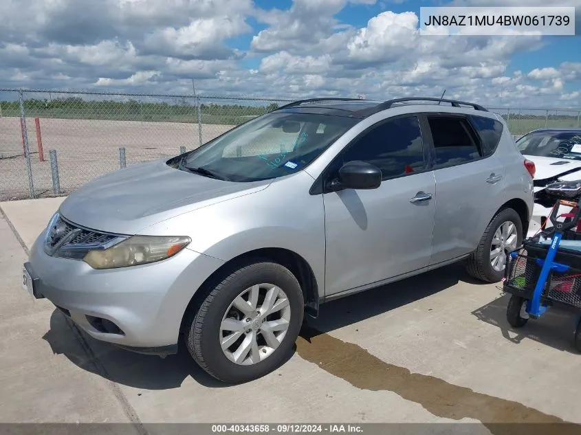 JN8AZ1MU4BW061739 2011 Nissan Murano Le/S/Sl/Sv