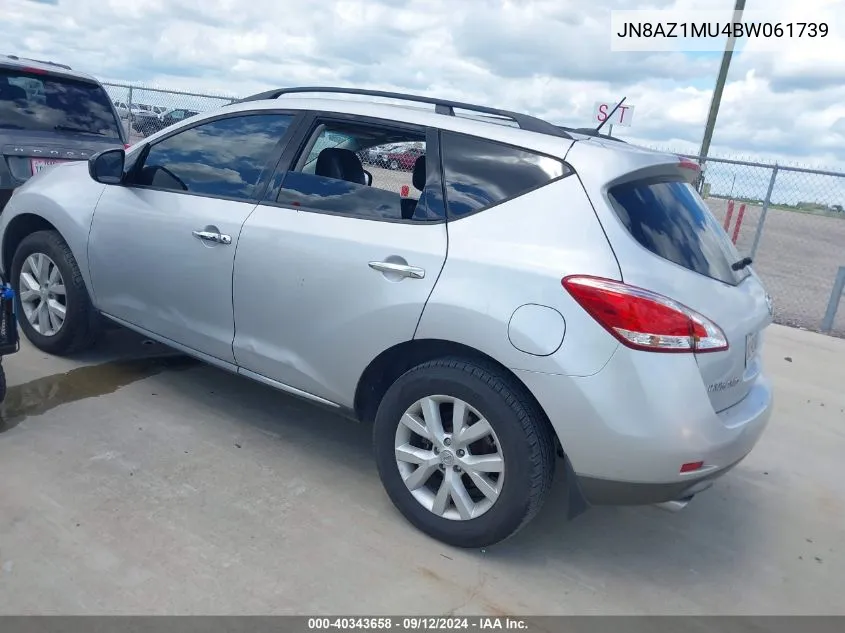 JN8AZ1MU4BW061739 2011 Nissan Murano Le/S/Sl/Sv