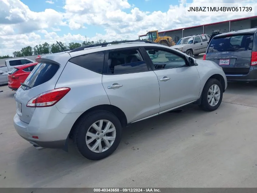 JN8AZ1MU4BW061739 2011 Nissan Murano Le/S/Sl/Sv