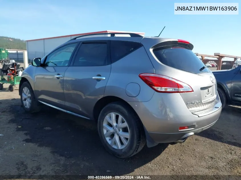 2011 Nissan Murano Sl VIN: JN8AZ1MW1BW163906 Lot: 40396569