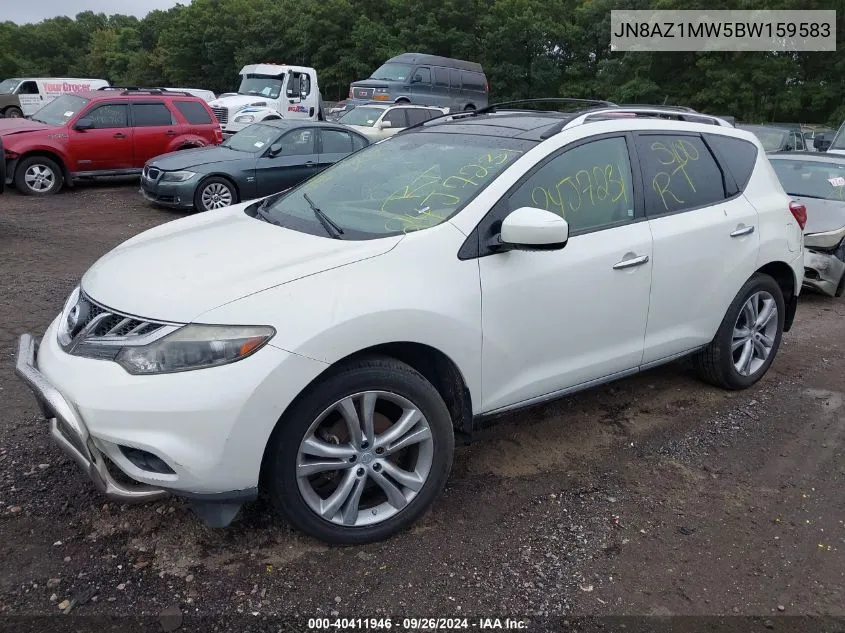 JN8AZ1MW5BW159583 2011 Nissan Murano Le