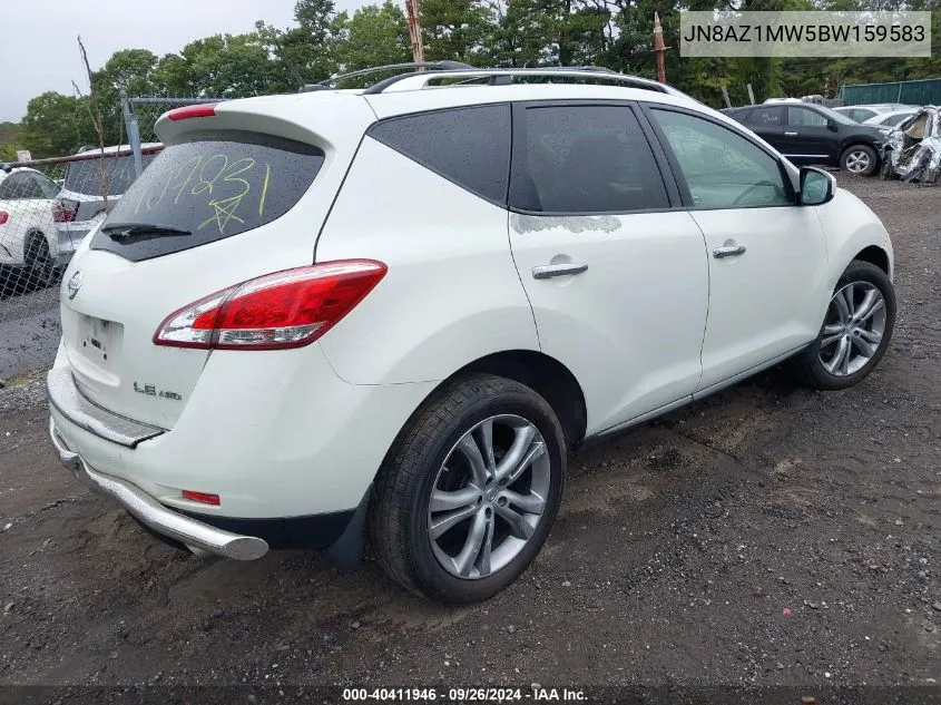 JN8AZ1MW5BW159583 2011 Nissan Murano Le