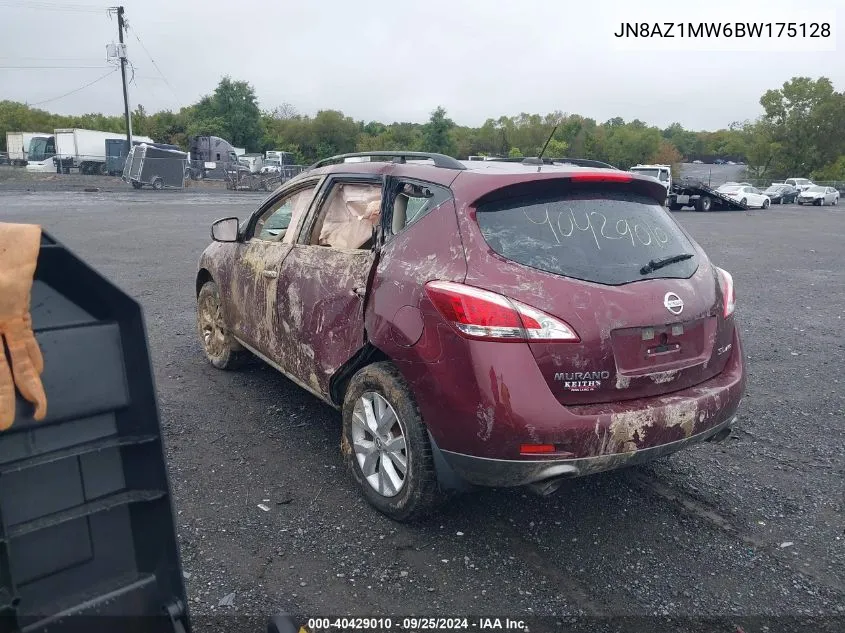 2011 Nissan Murano Sl VIN: JN8AZ1MW6BW175128 Lot: 40429010