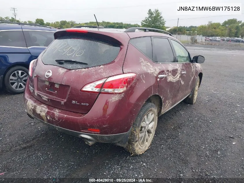 2011 Nissan Murano Sl VIN: JN8AZ1MW6BW175128 Lot: 40429010