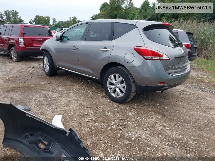 JN8AZ1MW8BW160209 2011 Nissan Murano S