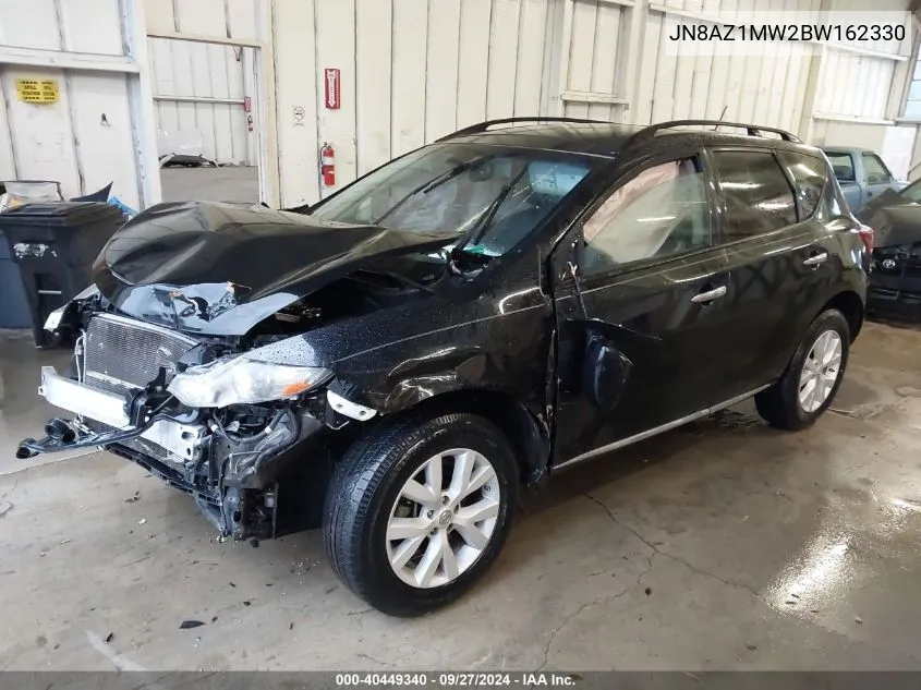 2011 Nissan Murano Sl VIN: JN8AZ1MW2BW162330 Lot: 40449340