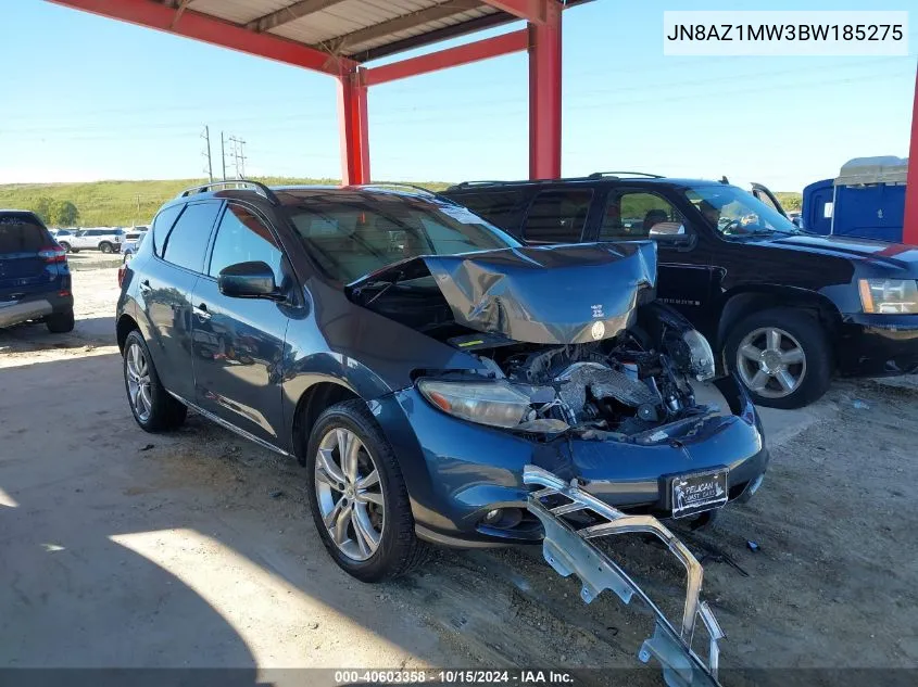 2011 Nissan Murano Le VIN: JN8AZ1MW3BW185275 Lot: 40603358