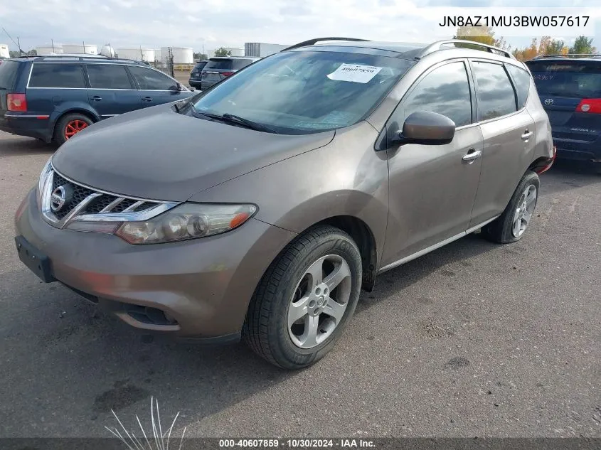 JN8AZ1MU3BW057617 2011 Nissan Murano Sv