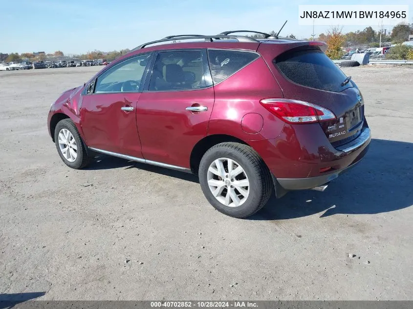 JN8AZ1MW1BW184965 2011 Nissan Murano Sl