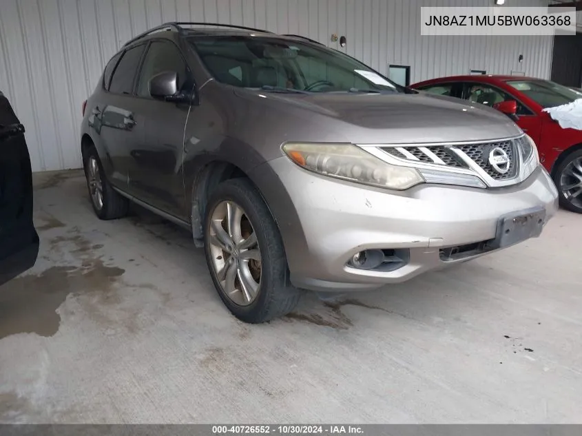 2011 Nissan Murano Le VIN: JN8AZ1MU5BW063368 Lot: 40726552