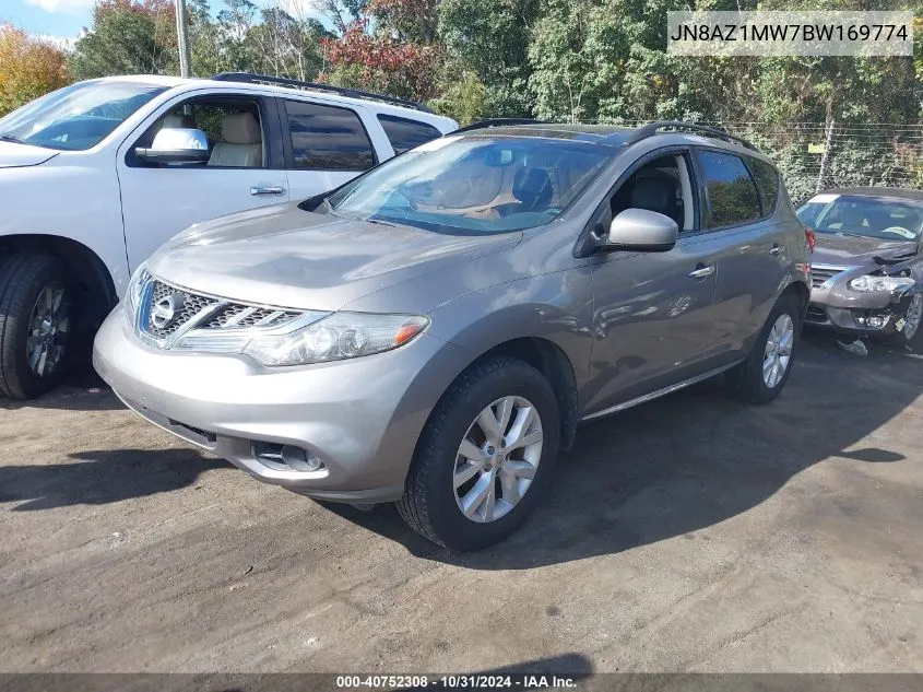 2011 Nissan Murano Sl VIN: JN8AZ1MW7BW169774 Lot: 40752308