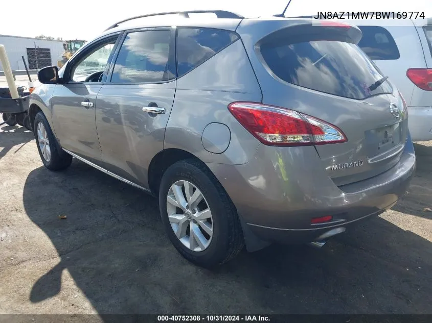 2011 Nissan Murano Sl VIN: JN8AZ1MW7BW169774 Lot: 40752308