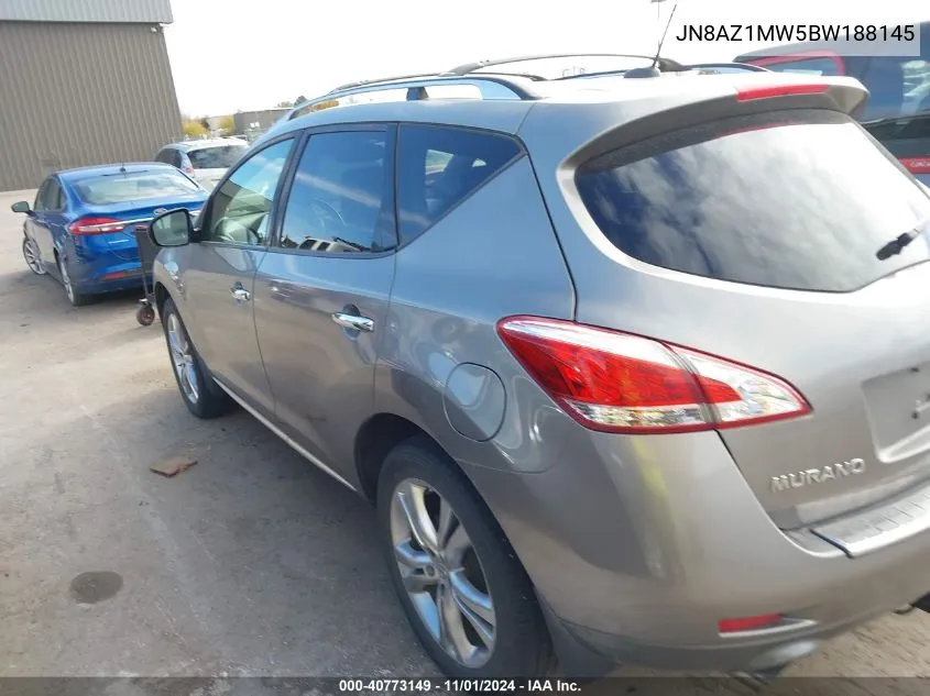 2011 Nissan Murano Le VIN: JN8AZ1MW5BW188145 Lot: 40773149