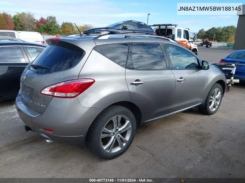 JN8AZ1MW5BW188145 2011 Nissan Murano Le