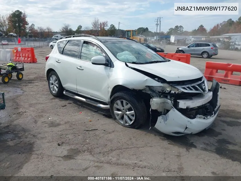 2011 Nissan Murano Sl VIN: JN8AZ1MW9BW177620 Lot: 40787186