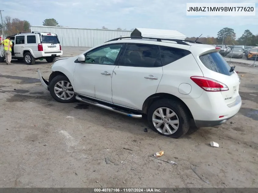 2011 Nissan Murano Sl VIN: JN8AZ1MW9BW177620 Lot: 40787186