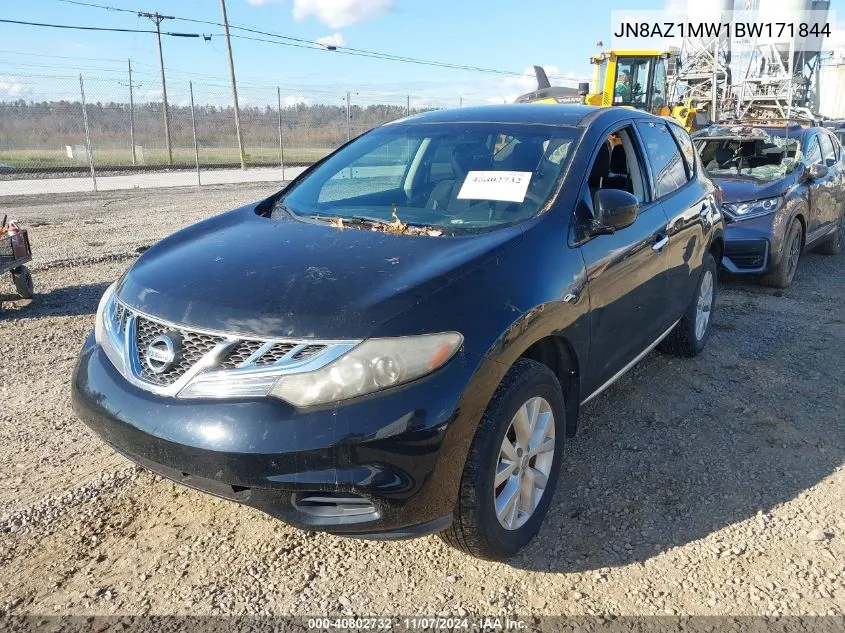 2011 Nissan Murano S VIN: JN8AZ1MW1BW171844 Lot: 40802732