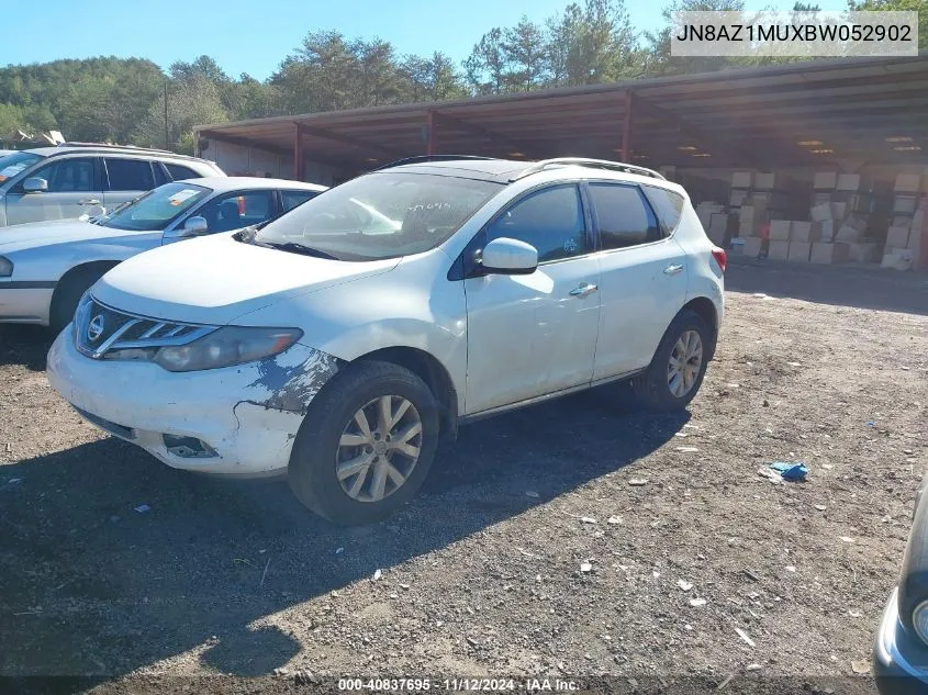 2011 Nissan Murano Sv VIN: JN8AZ1MUXBW052902 Lot: 40837695