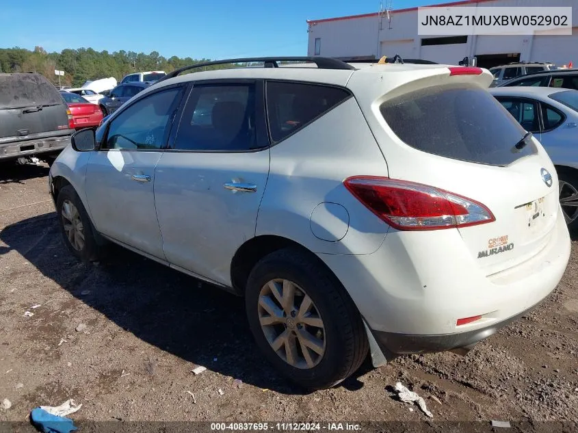 2011 Nissan Murano Sv VIN: JN8AZ1MUXBW052902 Lot: 40837695